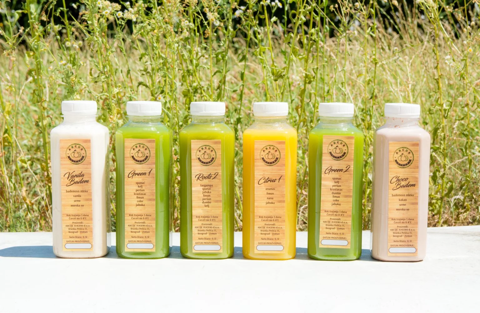 ABCDE detox program — šest svežih napitaka